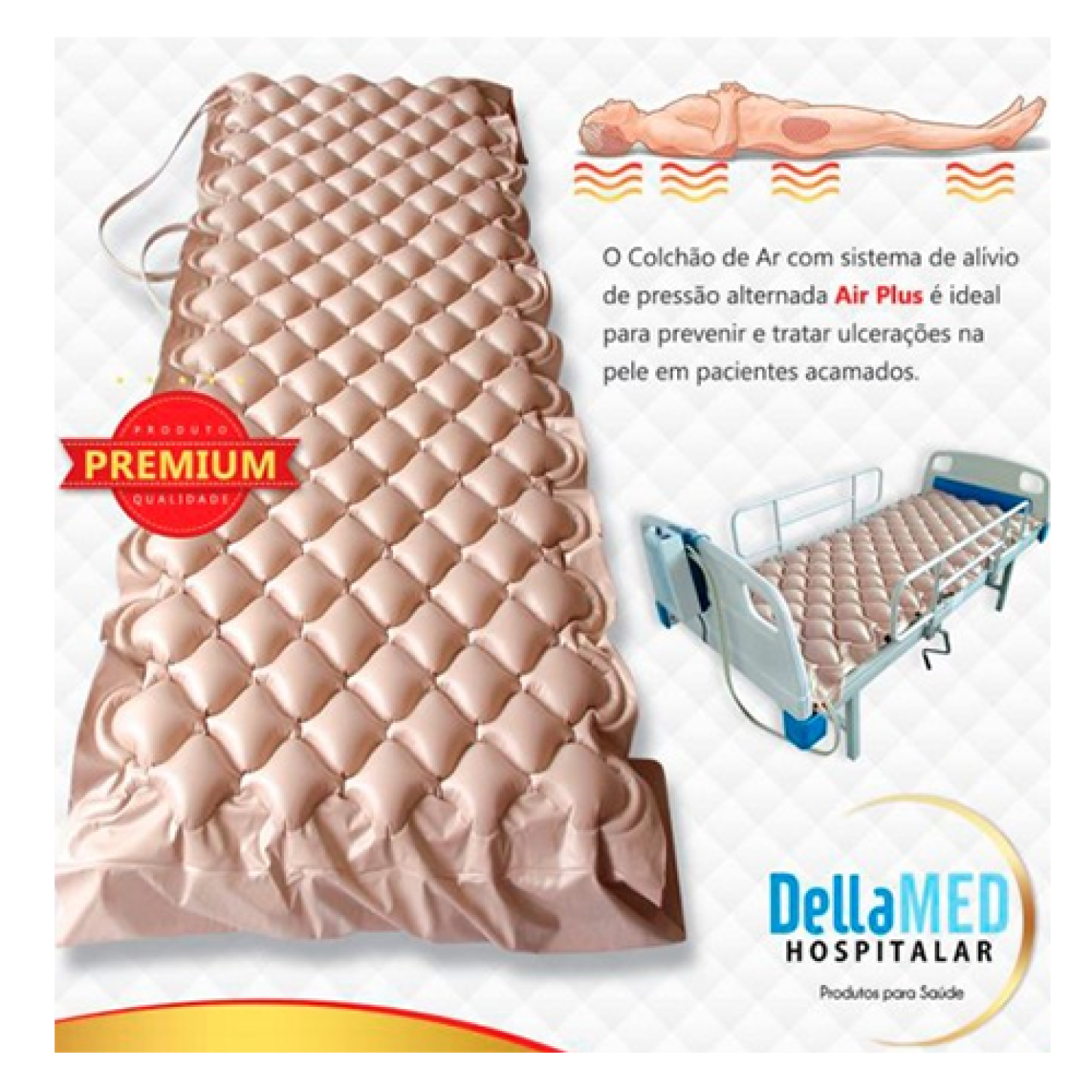 Colchão Pneumático Air Plus 127V Ate 135 kg – Dellamed
