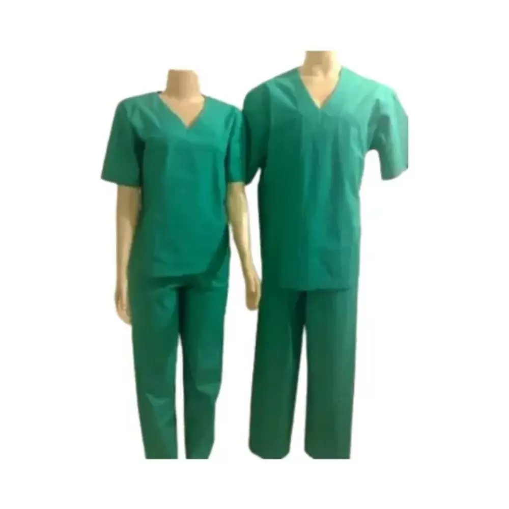 Conjunto Pijama Cirúrgico Cor Verde Bandeira Brim T/G – Camisa/ Calça