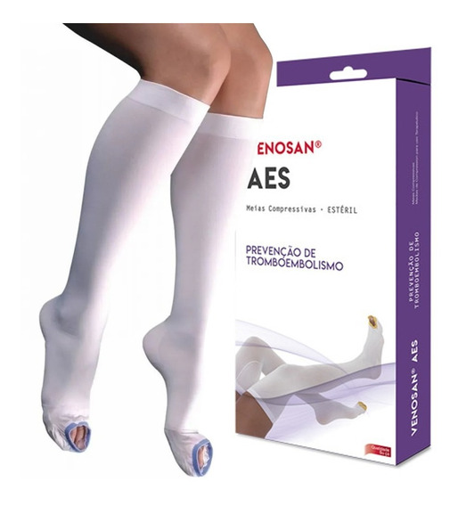 Meia De Compressão Estéril AES Antitrombo18 mmHg -VENOSAN